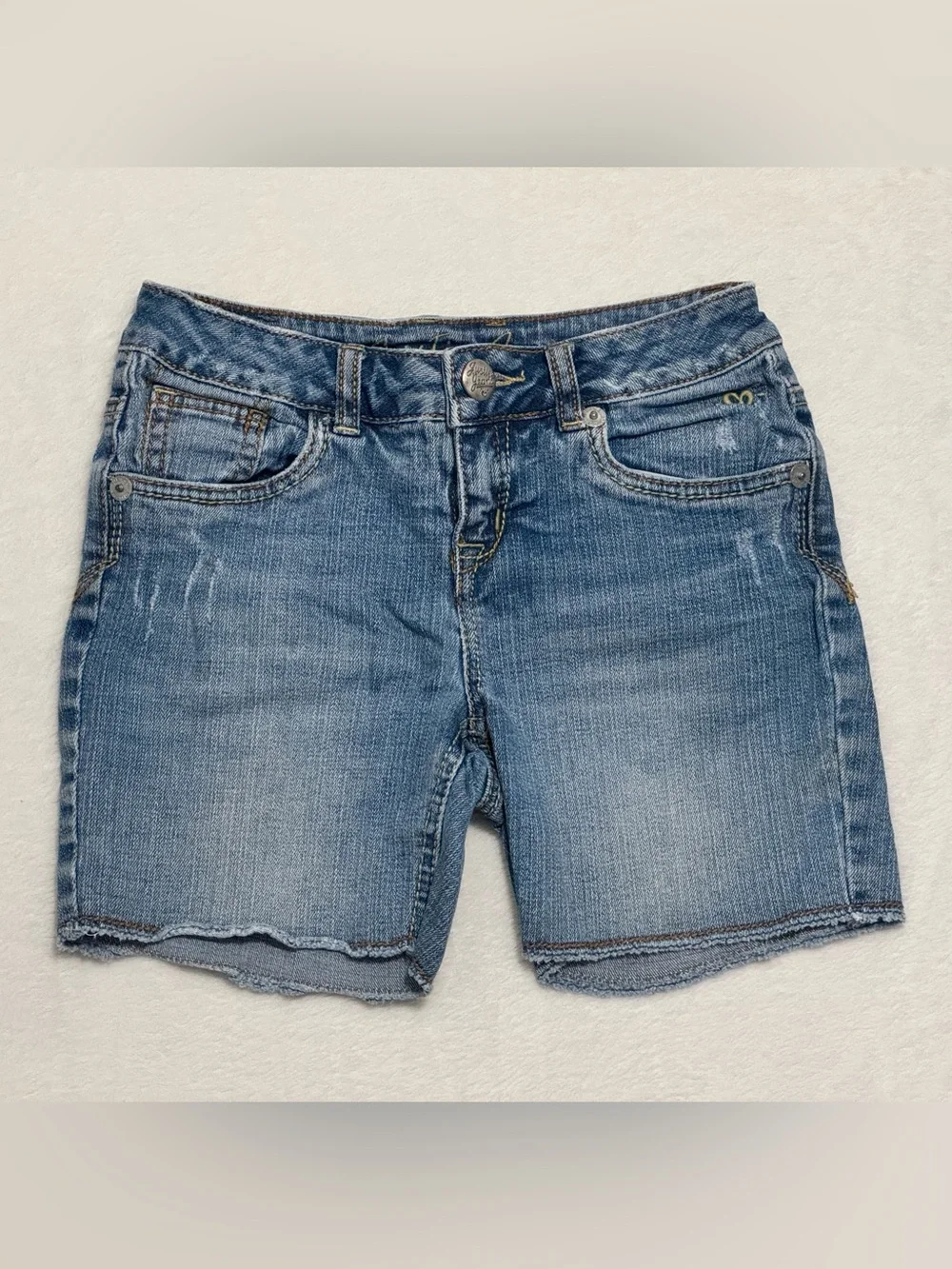 Justice Light Blue Denim Girls' Shorts